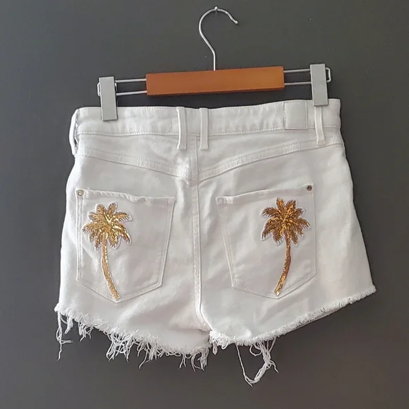 High Rise Jean Shorts - Picture 2 of 4